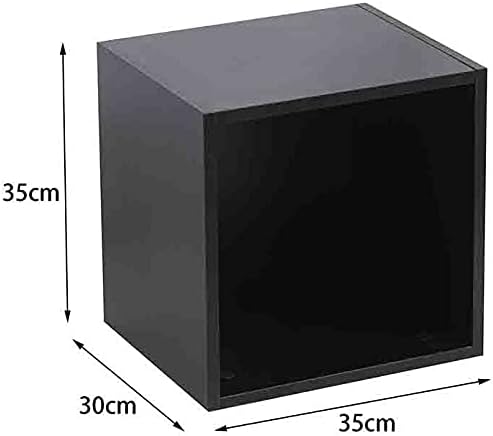 Etnicart Würfel Aufbewahrungsbox Bücherregal Wenge 35x30x35cm MDF Holz Regal Design Büro Eingang Woh
