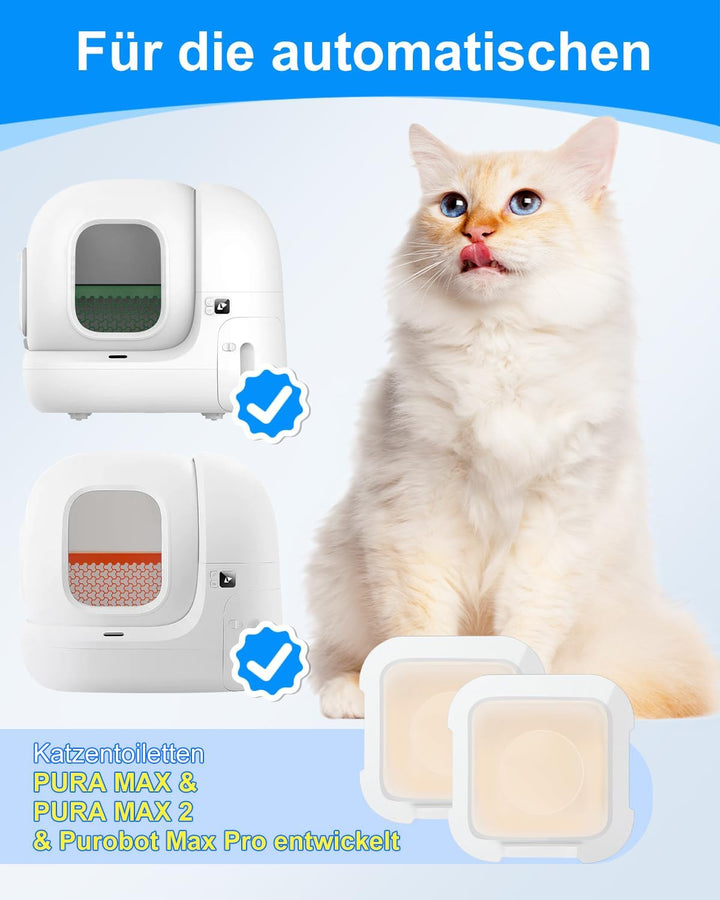 Haliya 6 Stück N50 2.0 Geruchsvernichter für PETKIT Pura Max/Pura Max 2 / Purobot Max Pro Selbstrein
