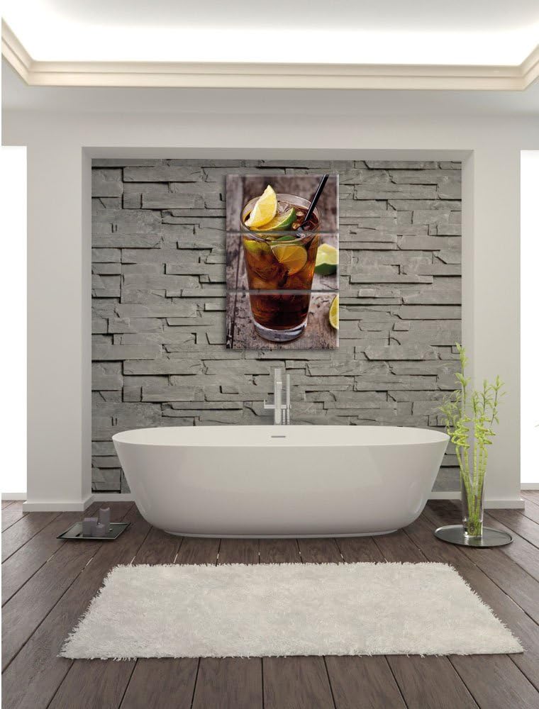 Pixxprint Cuba Libre Original als Leinwandbild | Grösse: 3 Teilig (120x80) | Wandbild| Kunstdruck |