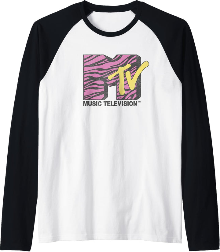 MTV Dekorierten Rosa Zebra Raglan