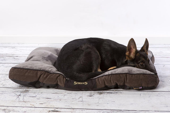 Scruffs 1159 Chester Hunde Kissen, M, braun Braun M 82 x 58 x 6 cm, Braun M 82 x 58 x 6 cm