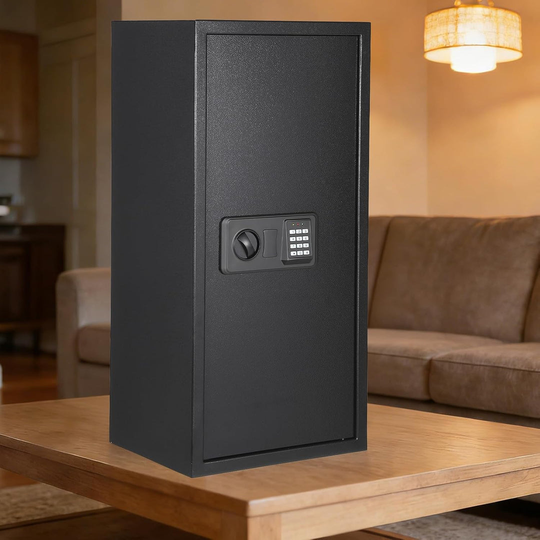 Garvee 95L Safe Tresor mit Zahlencode, Schlüssel & Feuerfester Tasche, Tresor für Zuhause / Hotel, A