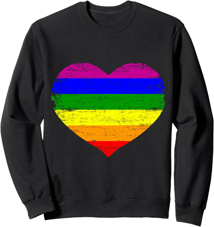 Regenbogen Fahne Herz LGBT Pride Gay Pride Month LGBTQ Sweatshirt