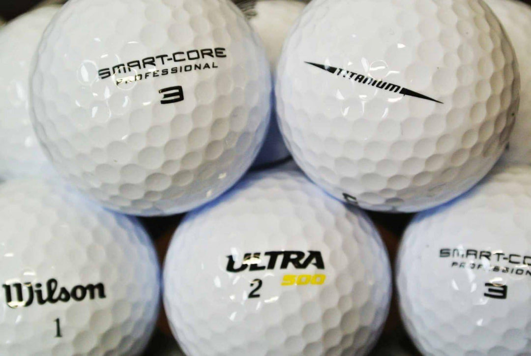 lbc-sports 50 Wilson Mix Golfbälle - AAAAA - Weiss - PremiumSelection - Lakeballs - Wie Neu