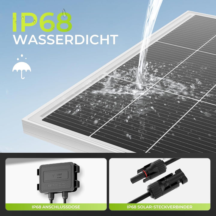 18BB 2 * 200Watt Solarpanel, N-Type 12V 400 W Solarmodul, Hocheffiziente Monokristalline PV Module,