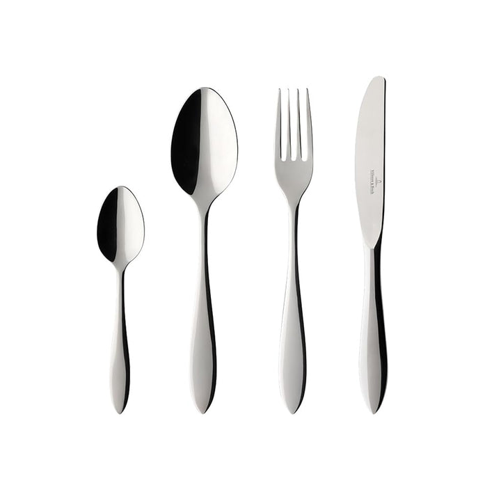 Villeroy und Boch Arthur Tafelbesteck für bis zu 6 Personen, 24-teilig, Edelstahl 24tlg. Single, 24t