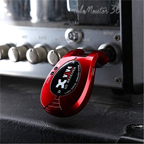 Xvive U2 Wireless Digital Transmitter/Receiver System for Guitar, Bass and Other Instruments, Rechar