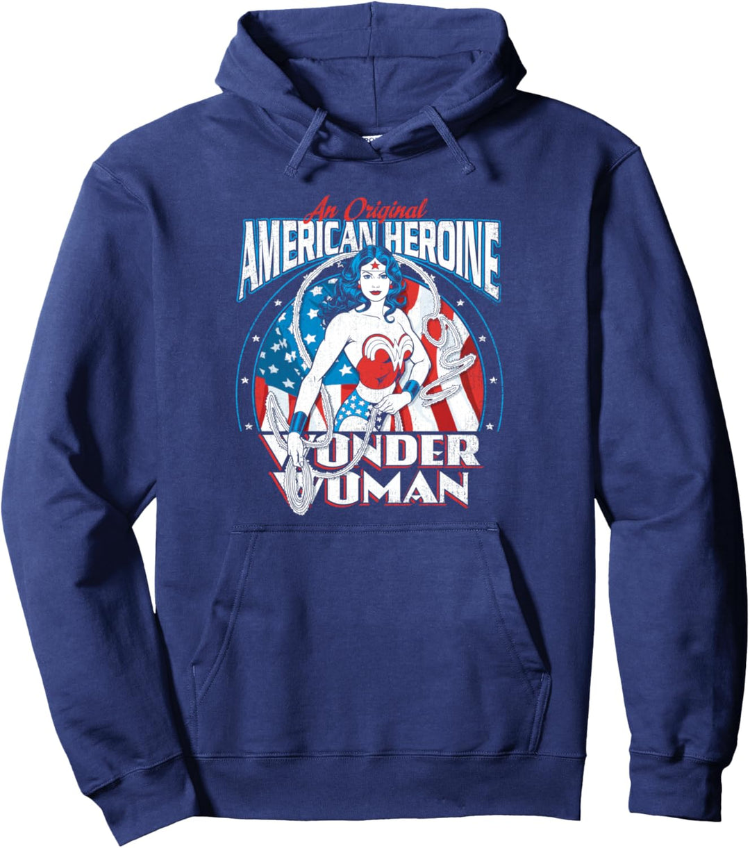 Wonder Woman American Heroine Pullover Hoodie