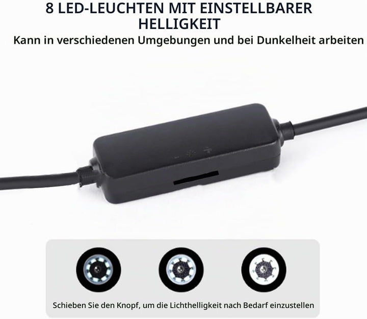 USB-Digitalmikroskop, Kamera mit 200-facher Vergrösserung und Ständer, Handmikroskop mit 2 Megapixel