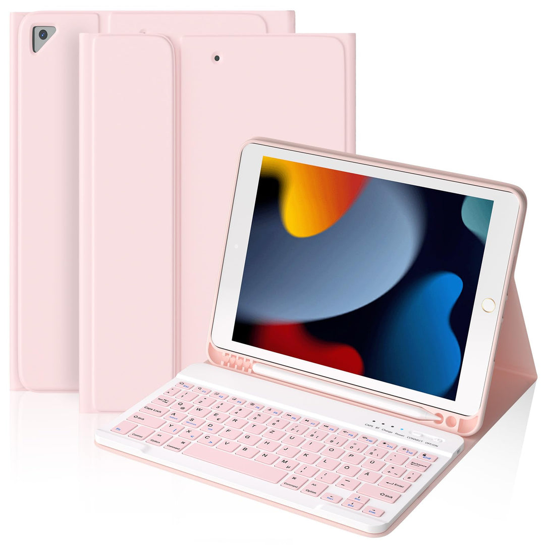 BQSS Tastatur Hülle für iPad 10.2 Zoll (9/8/7 Generation), für iPad Air 3rd und iPad Pro 10.5, Magne