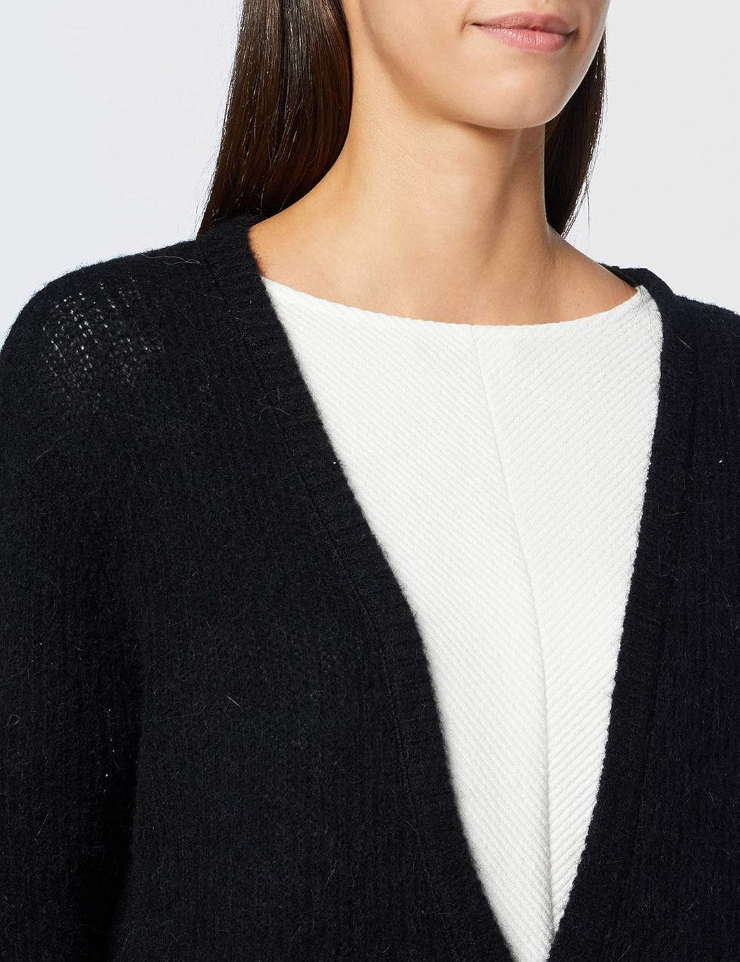 OPUS Damen Damke Strickjacke, Black, 40