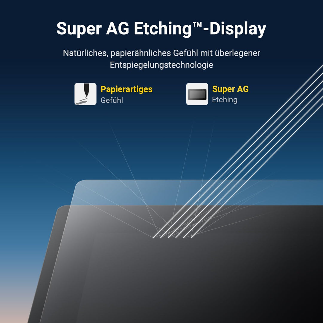 Xencelabs Pen Display 24 Grafiktablett 4K Professionelle 99% Adobe RGB Zeichenmonitor Zeichentablett