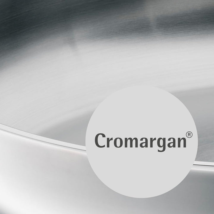 WMF Party Taiwan Wokpfanne Induktion 36 cm, Wok mit Deckel und Ablagegitter, Cromargan Edelstahl unb