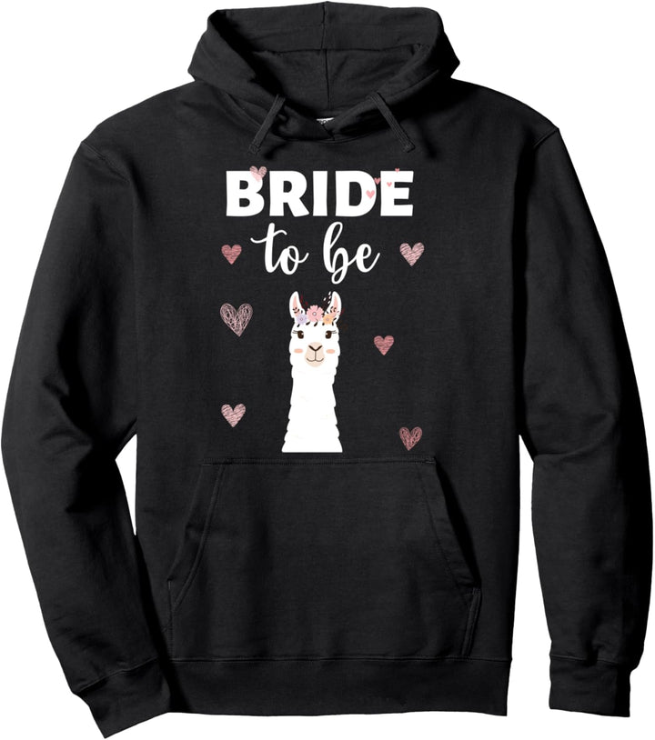 Bride To Be Team Braut Süsses Lama Alpaka JGA Frauen Geschenk Pullover Hoodie