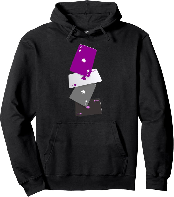 Ace Pride Queer Genderfluid LGBTQIA Ass Geschenk Asexuell Pullover Hoodie