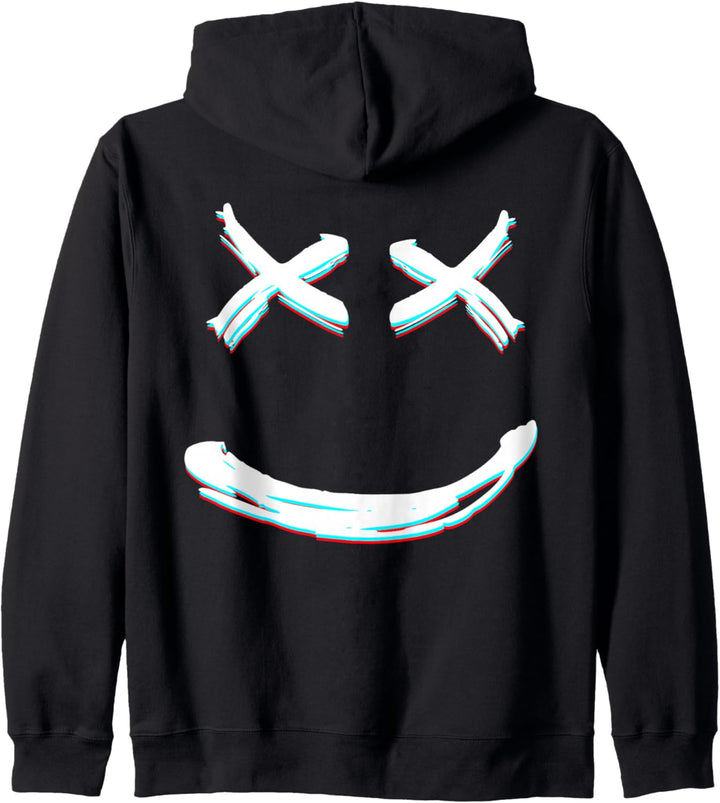 X Eyed Smile Gesicht | X Eyes Kapuzenjacke