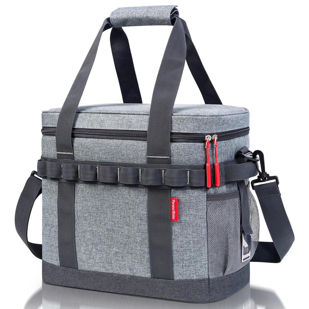 Kühltasche 20L, 12h Kühlung, Gross Faltbar Picknicktasche, Kühlbox Tragbare Isoliertasche für Auto &