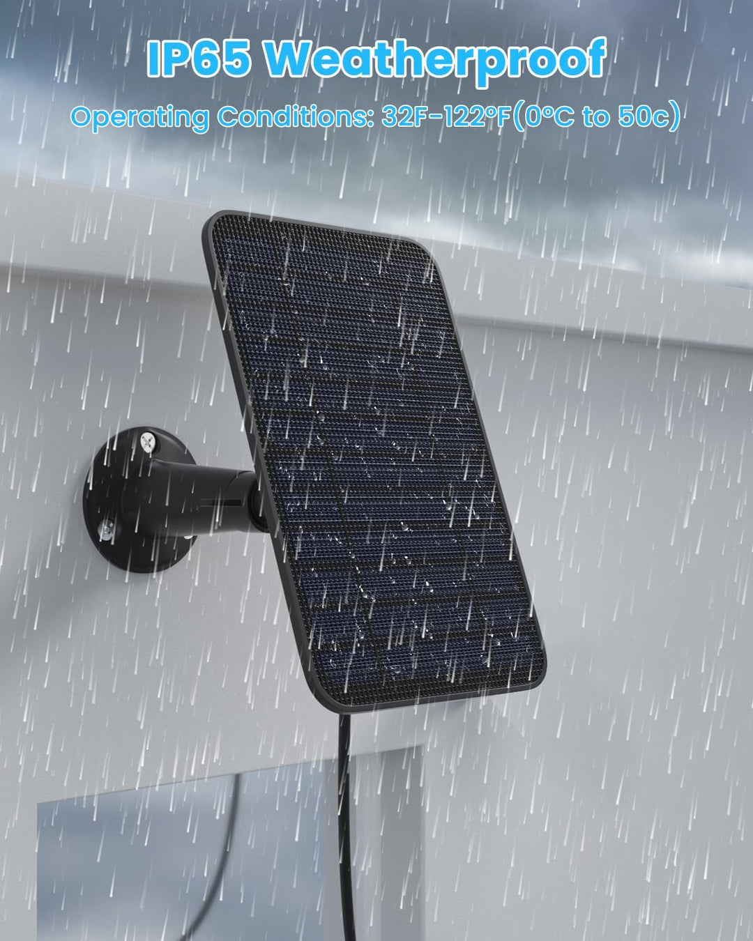 5 W Solarpanel für Blinkkamera im Freien, Solarpanel-Ladegerät mit Akku, kompatibel mit New Blink Ou