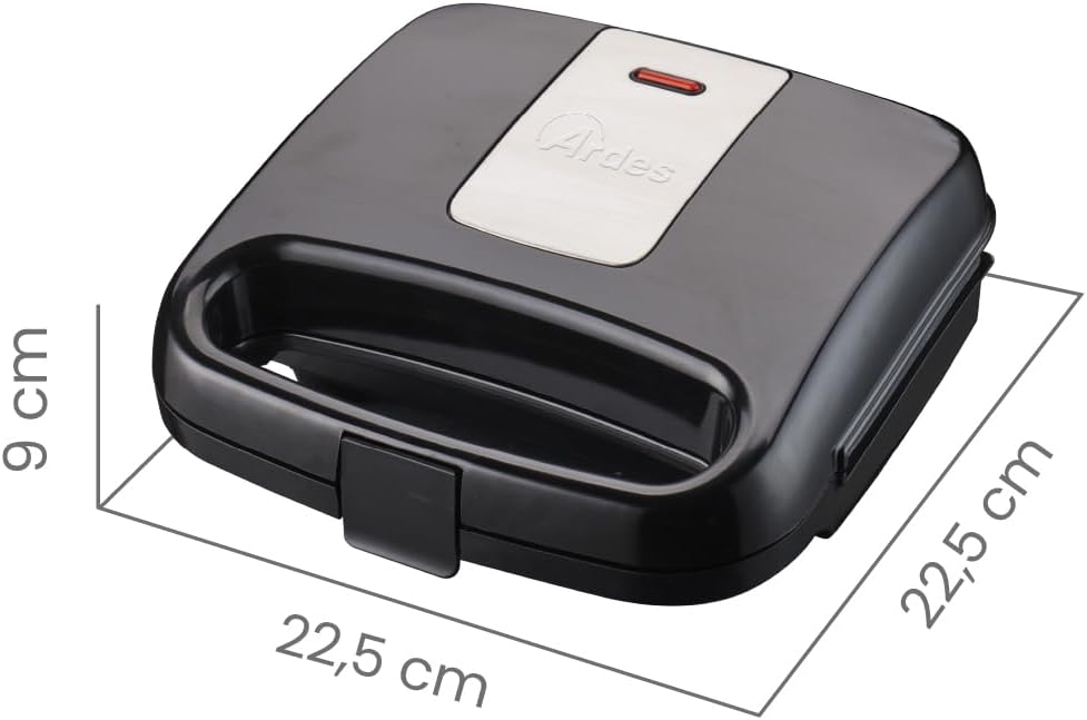 ARDES - AR1S12 FFIZIOSO Kompakter Toaster mit Antihaftplatten - Elektroplatte für Brötchen, Toast, F