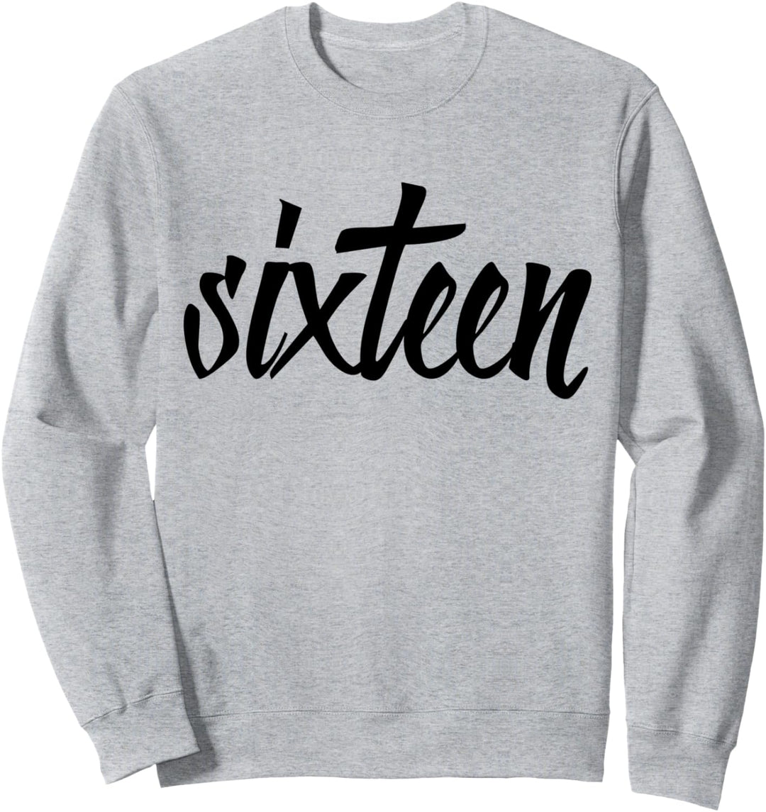 Zum 16 Geburtstag Mädchen Damen Deko Frau Dekoration 16. Sweatshirt