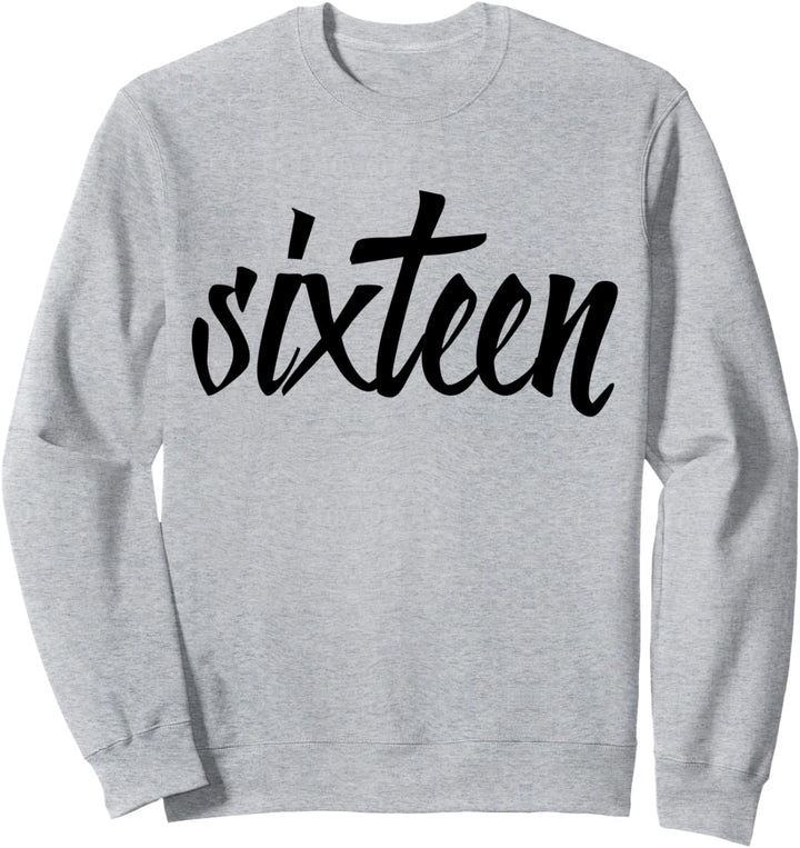 Zum 16 Geburtstag Mädchen Damen Deko Frau Dekoration 16. Sweatshirt