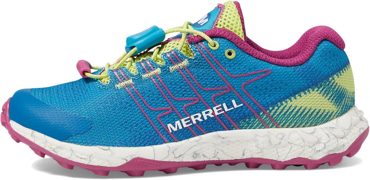 Merrell Mädchen Moab Flight Low A/C Sneaker 29 EU Teal Lime Fuchsia, 29 EU Teal Lime Fuchsia