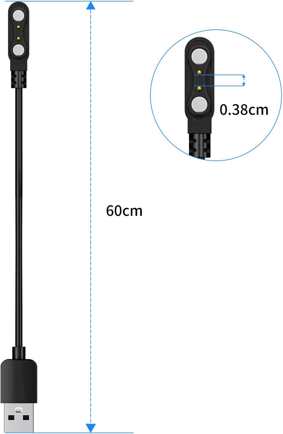 Smartwatch Herren Ladegerät, Typ F1, 4.0MM, für EF1 ST2PRO FV5