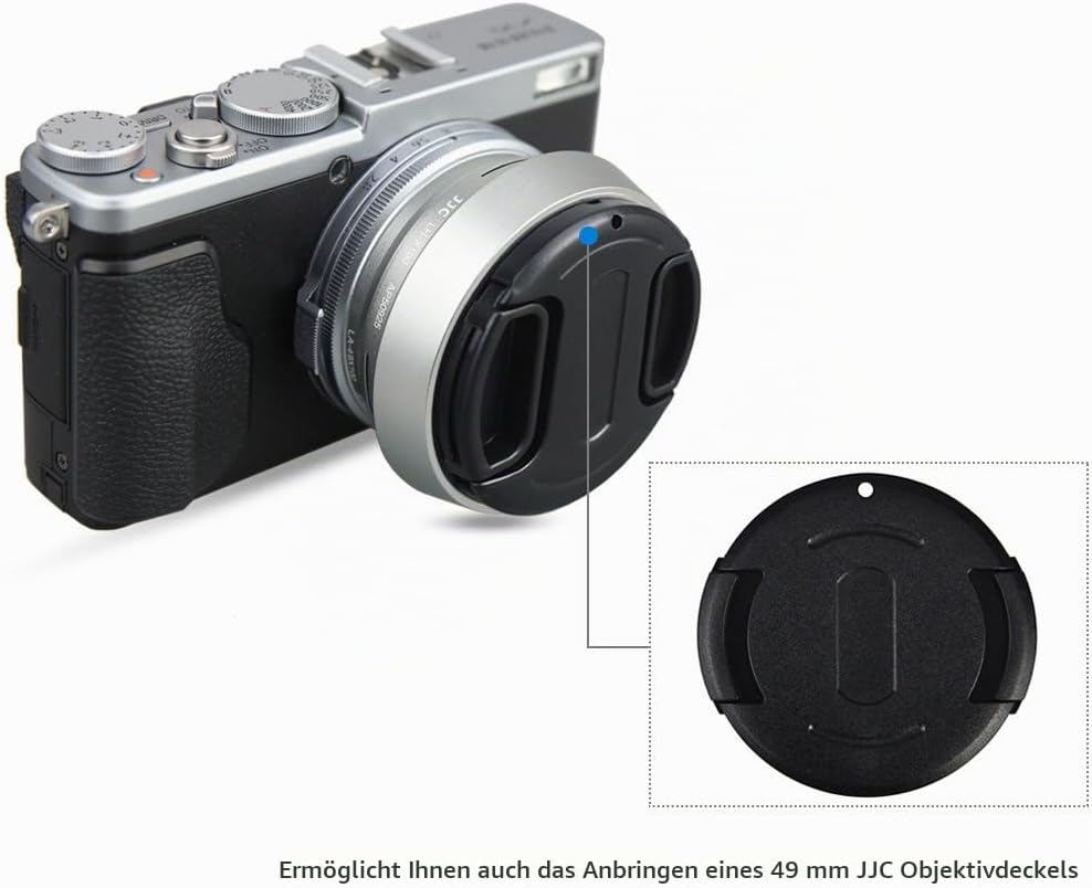 JJC Objektivadapter und Gegenlichtblende für Fujifilm FinePix X100VI, X100V, X100F, X100S, X100T, X1