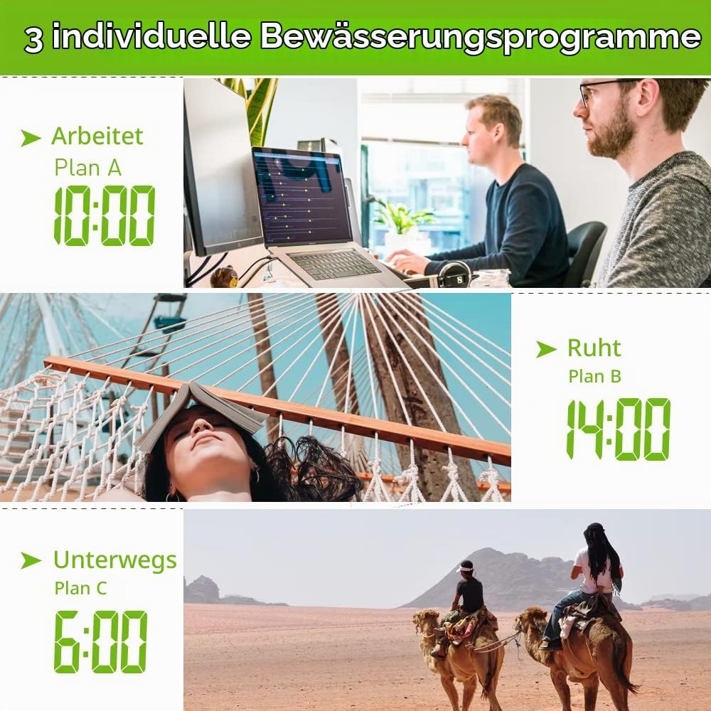 Smart Bewässerungscomputer WLAN 2,4 GHz mit 1 Ausgängen Bewässerungssystem für Rasen &amp; Garten TTV107