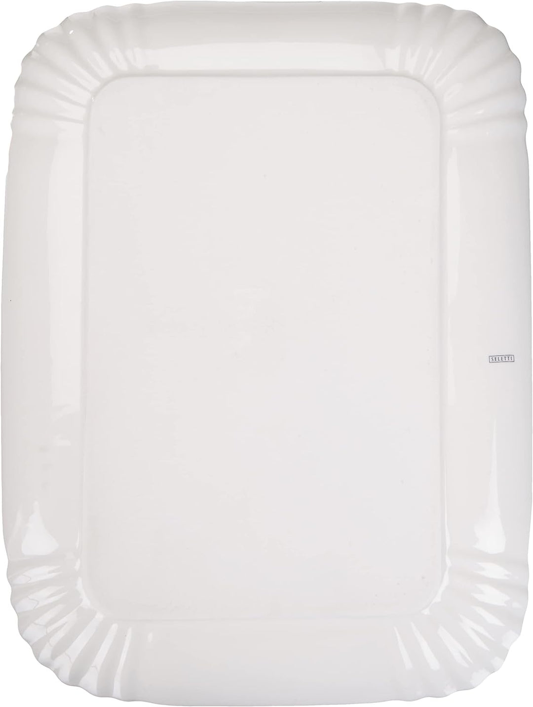 Seletti Vorratsdose Tablett, Porzellan, Weiss, 26 x 34 cm
