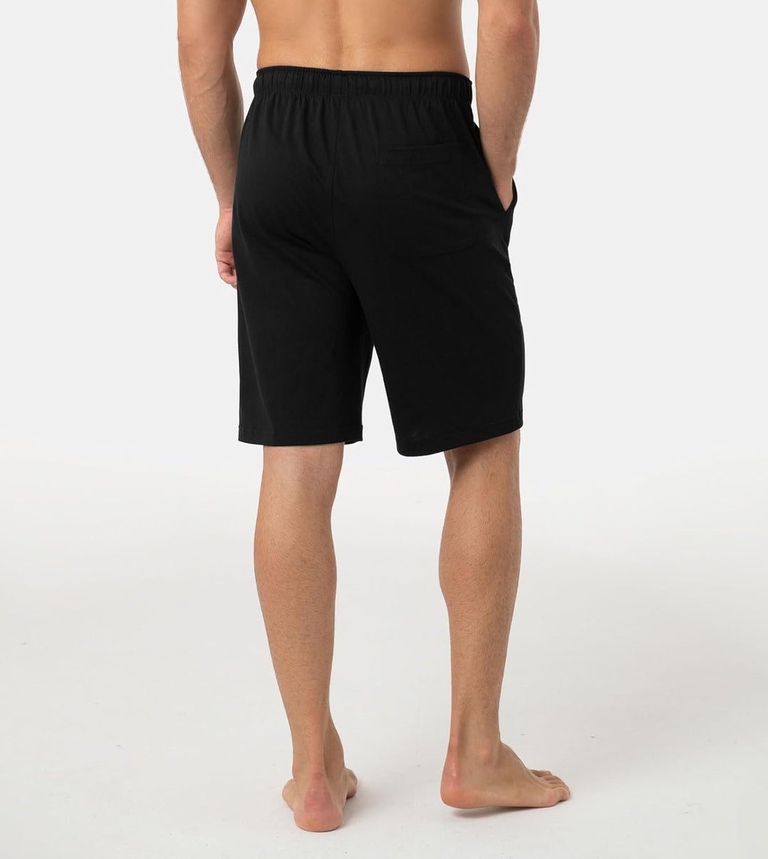 LAPASA Herren Pyjama Shorts mit Taschen, 2er Pack Pyjamahose Schlafshorts Baumwolle Kurze Schlafanzu