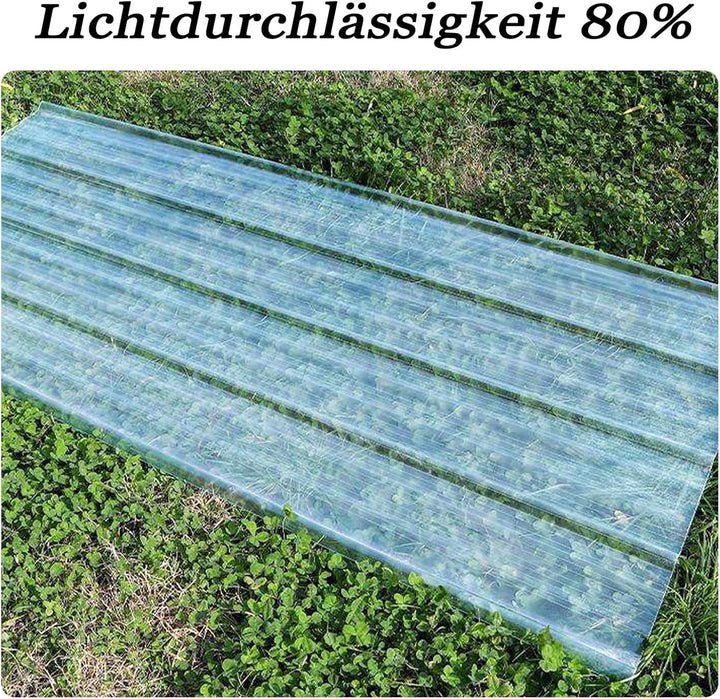 Dachplatten Wellplatten Transparent 35x47in 5pcs FRP-Tageslichtplatten Isolierende Dachabdeckungen 1