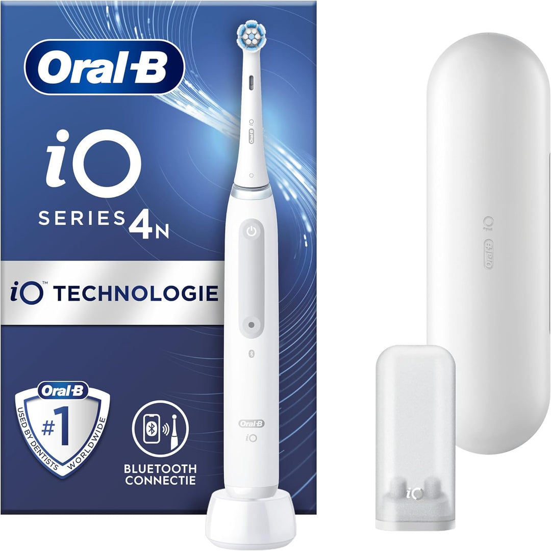 Oral-B iO 4N Elektrische Zahnbürste mit wiederaufladbarem Griff, 1 Kopf und Reisekoffer, entworfen v