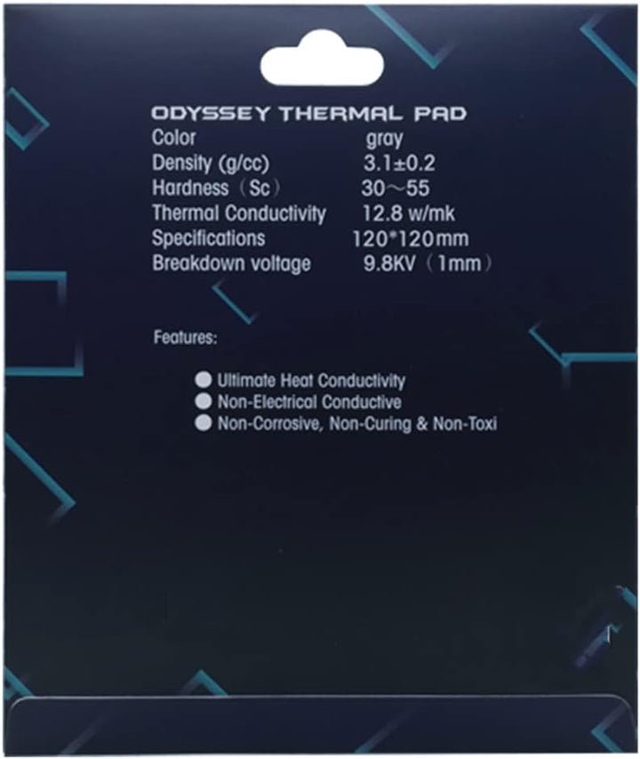One enjoy Wärmeleitpads 12,8 W/mK, 120x120x3mm, Silikon Thermal Pad für Kühlkörper/GPU/CPU/LED-Kühle