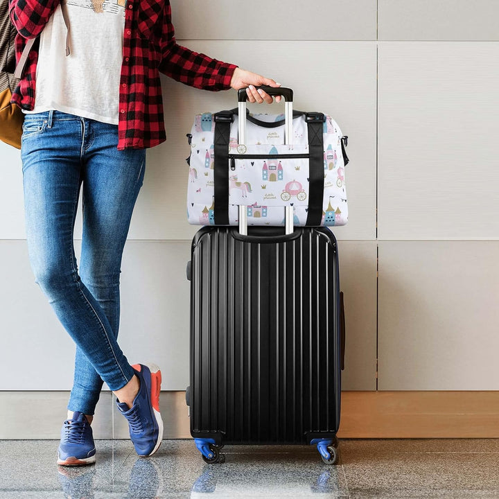 HAWEE Sporttasche Damen Gross Leichte Reisetasche Herren Faltbare Gym Duffel Bag Weekender Travel Ba