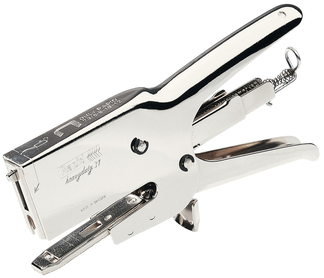 Rapid 10540301 HD31 Heftzange (Einlegetiefe 70 mm, Kapazität 70 Blatt) Chrom Modern, Modern