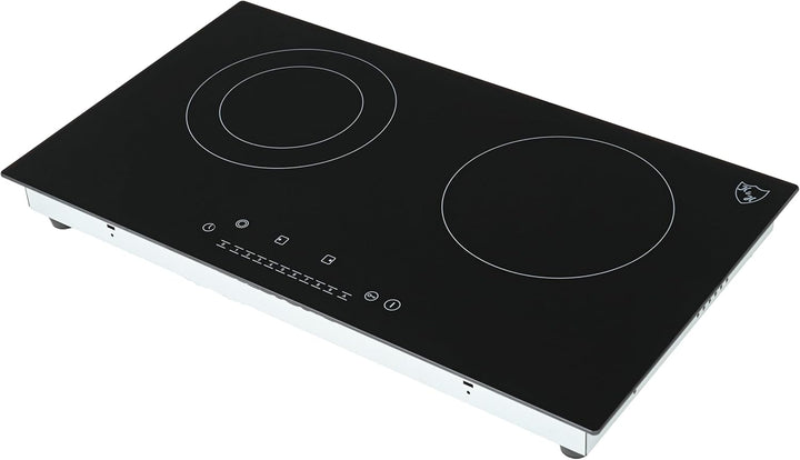 K&H® Doppel 2 Zonen Glaskeramikkochfeld 60cm Autark Eingebaut HC-N-3402