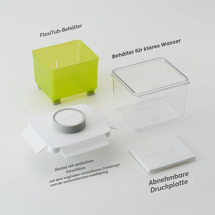 TOFUDEE Tofu Press mit automatischer IntelliSpring Patent-Verstellbarer veganer Tofu-Presser zur Bes