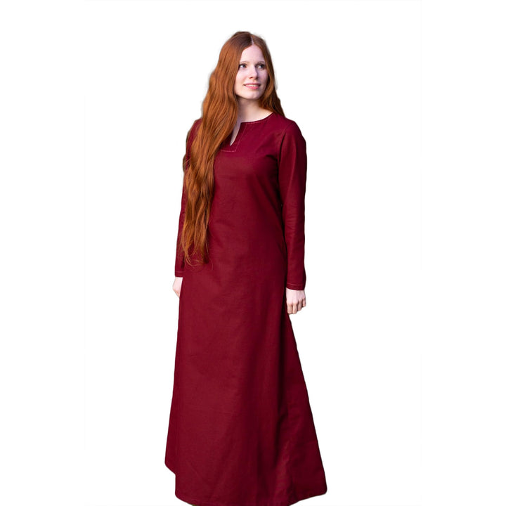 Burgschneider - Unterkleid Feme - Kleidung für Larp, Mittelalter, Cosplay und Fantasy Bordeaux M, Bo