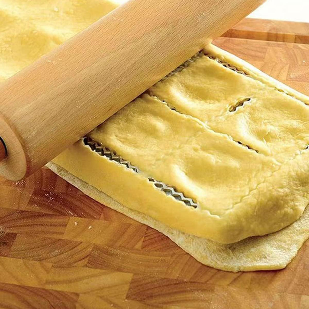 Italienische Pastaform Ravioli Tablett Platte Pin Quadratische Rahmen für Perfekte Befestigung und F