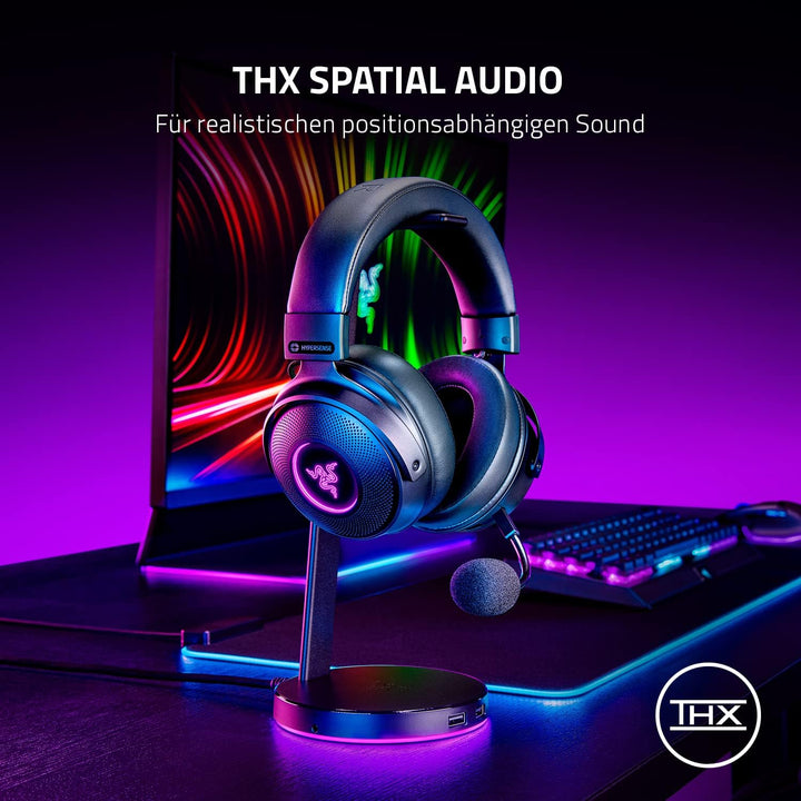 Razer Kraken V3 Pro - Kabelloses Gaming-Headset mit Taptic Technology (Kopfhörer mit sensorischem To