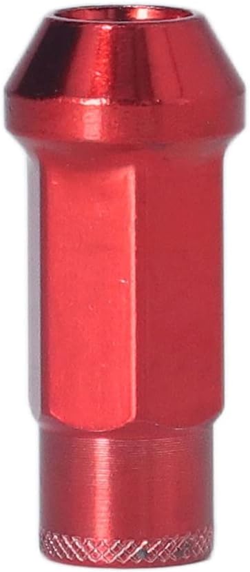 Fydun Radmuttern, Universal 20 STK M12x1,25 Metall Radmuttern Mit Schlüsselhülse(Rot), Rot