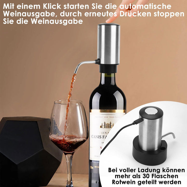 Elektrischer Wein dekanter, Dekanter Rotwein, Elektrischer Ausgiesser, Elektrischer Weindekanter, Wi