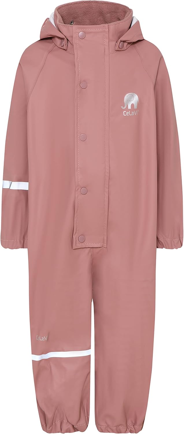 CeLaVi Unisex Basic PU rain Suit Regenmantel, Burlwood, 110