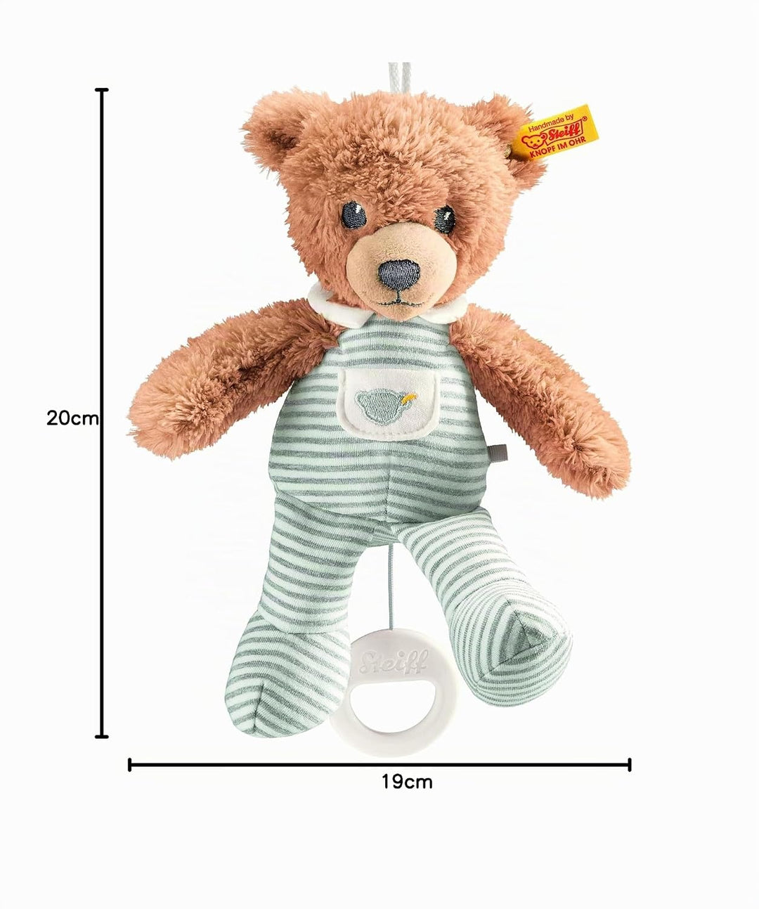 Steiff 239922 Schlaf-gut-Bär Spieluhr Plüschtier, Mehrfarbig, Medium, 20 cm, Mehrfarbig
