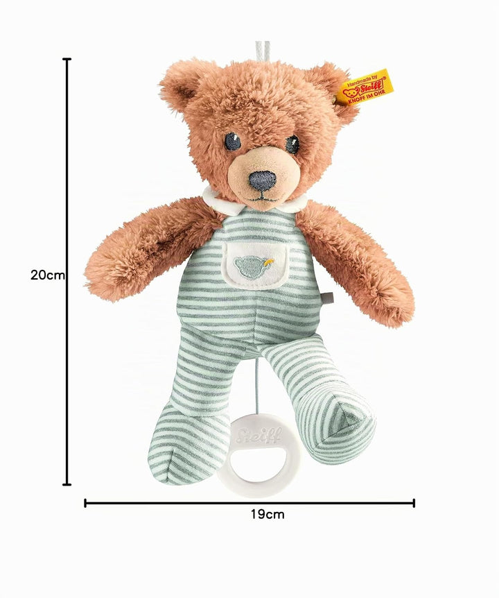 Steiff 239922 Schlaf-gut-Bär Spieluhr Plüschtier, Mehrfarbig, Medium, 20 cm, Mehrfarbig