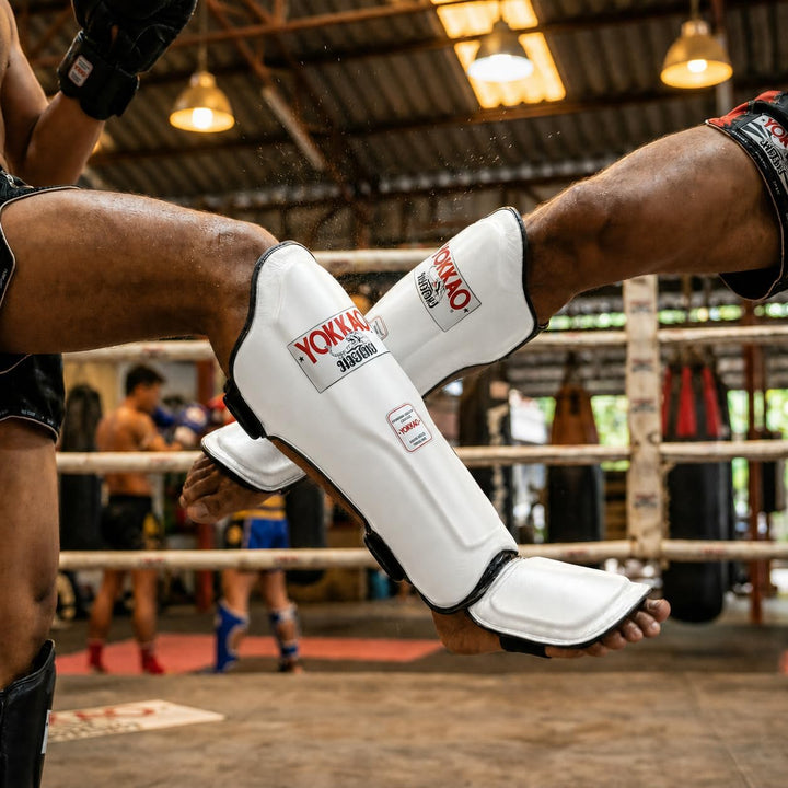 Yokkao Muay Thai Boxing Shin Guards L Matrix Shinguards Mango, L Matrix Shinguards Mango