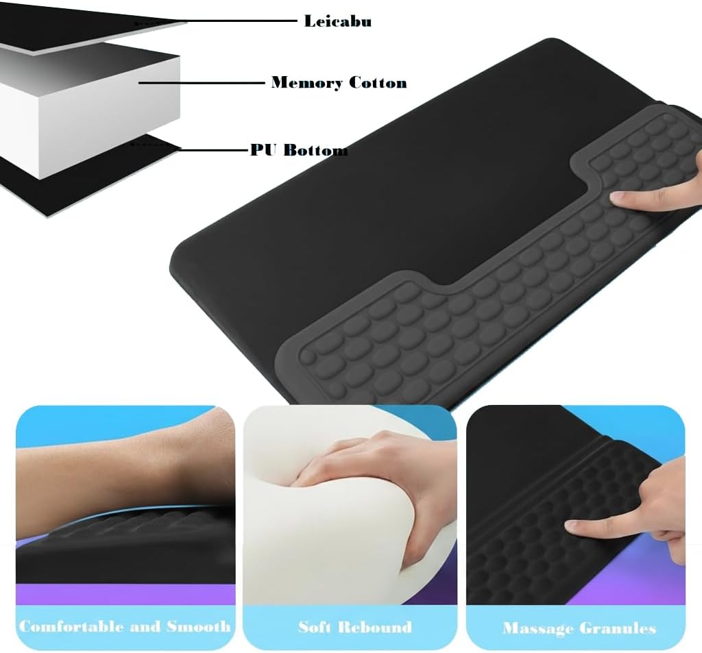 Tastatur Ständer mit Handgelenkauflage,Ergonomisches Tilt Tastaturständer,Ergonomischer Bequemer Wri