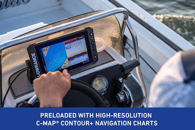 Lowrance Elite FS 9 Fischfinder mit 3-in-1 Active Imaging Wandler, vorgeladen, C-MAP Konturen+Grafik