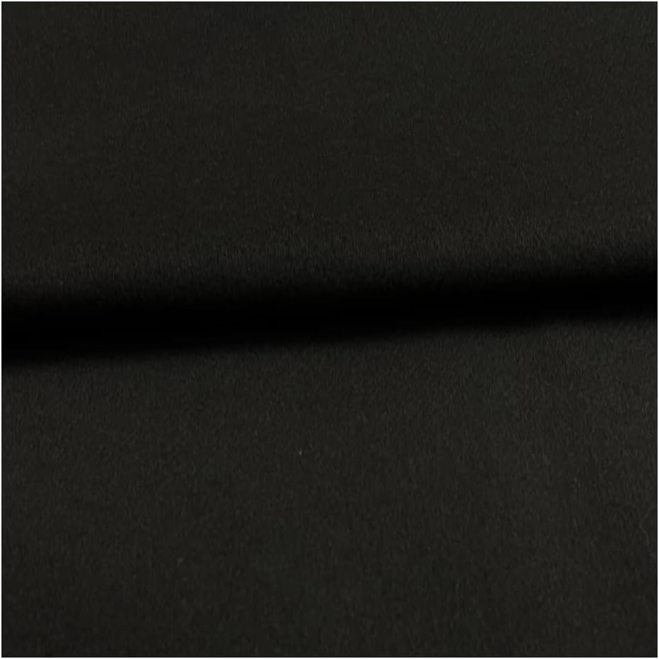 Bühnenmolton Stoff Meterware, schwarz, 100% Baumwolle, 300 cm breit, Gewicht 300 g/m2, schwer entfla